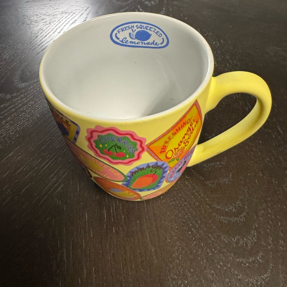 Punch Studio Yellow Lemon Mug